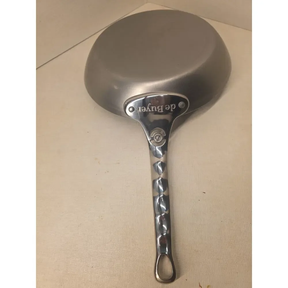 de Buyer MINERAL B Pro Carbon Steel Fry Pan - 9.5” Diameter,- Made in France